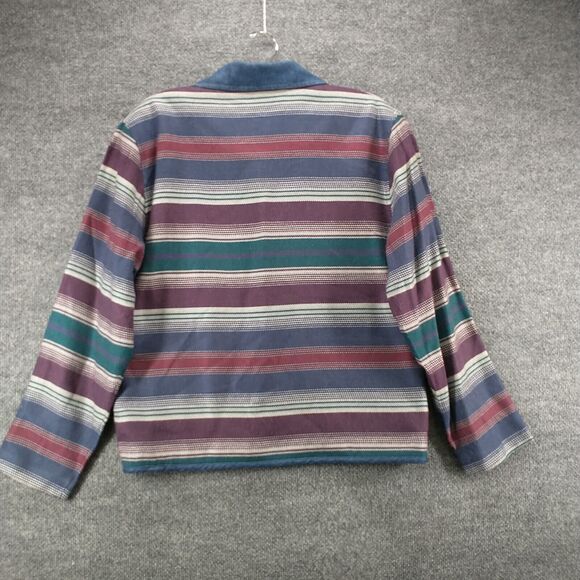 Gina Peters Women's Button-Up Jacket Multi Medium Striped Acrylic Blend - Picture 5 of 11